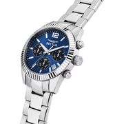 Sector 240 R3273640030 - cassa e bracciale acciaio - quadrante blu con cronografo e datario